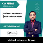 CA Final Indirect Tax Laws (Exam-Oriented) Video Lectures by CA Vishal Bhattad (Pendrive)